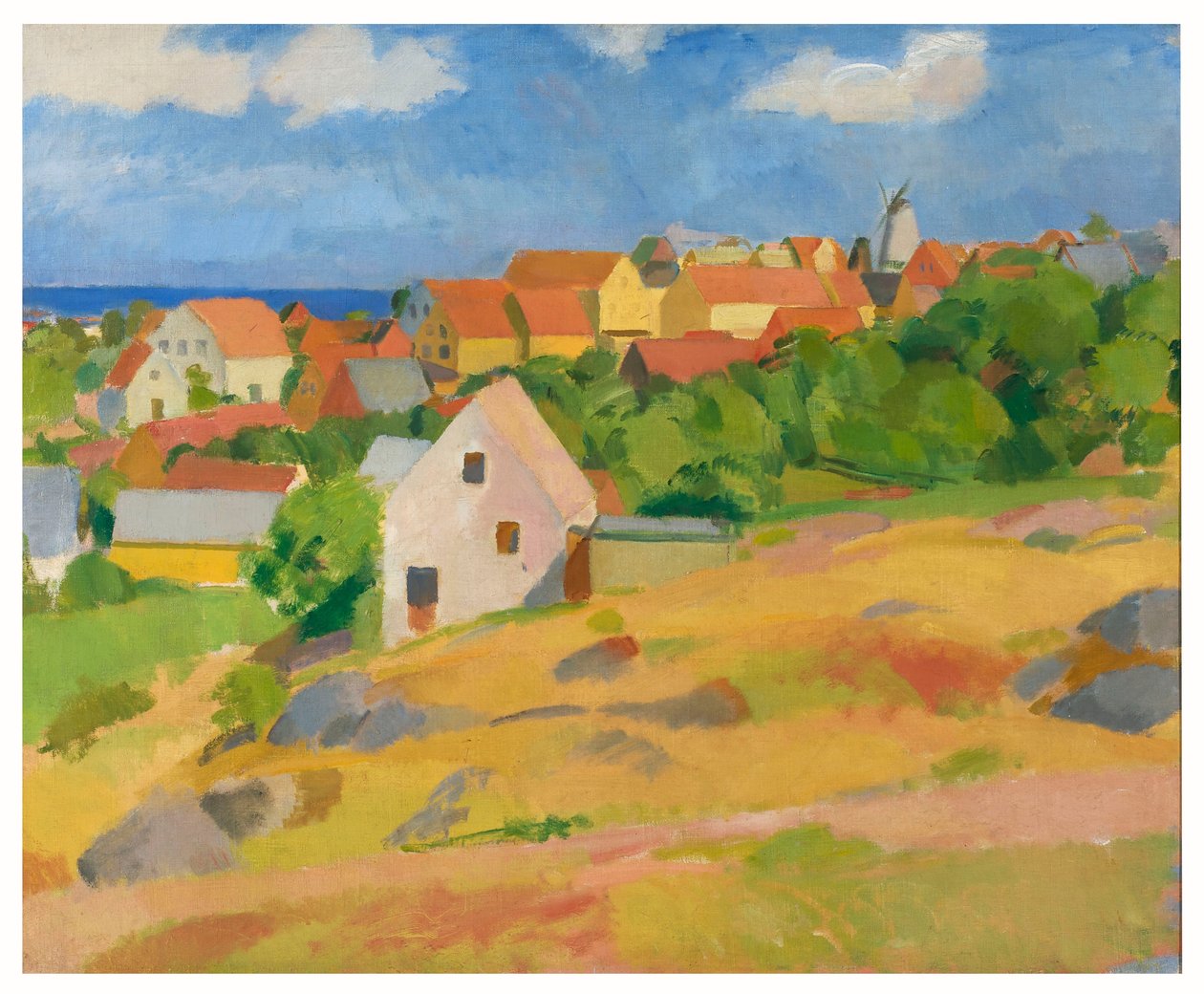 Widok na Gudhjem autorstwa Karl Isakson