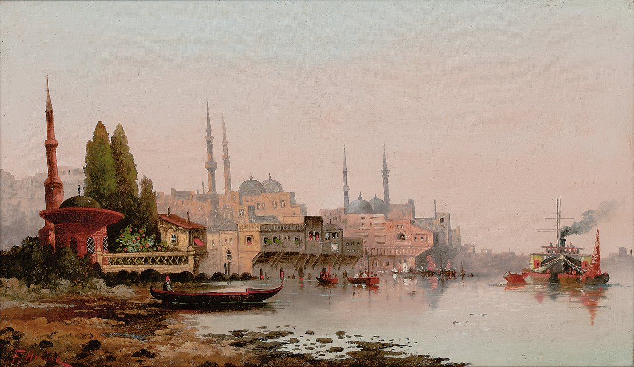 Bejrut, ok. 1890 (olej na płótnie) autorstwa Karl Kauffman