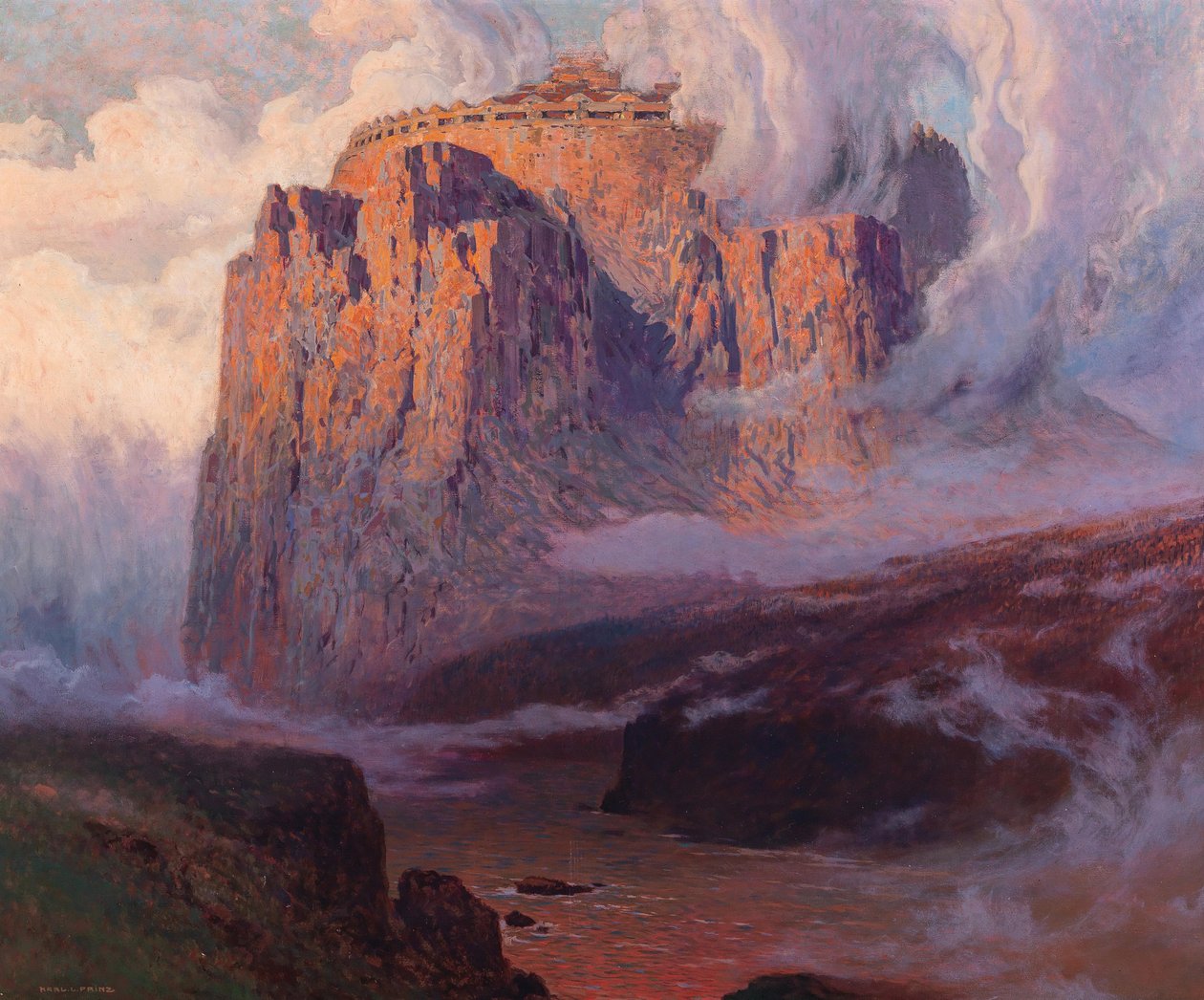Walhalla, przed 1911. autorstwa Karl Ludwig Prinz