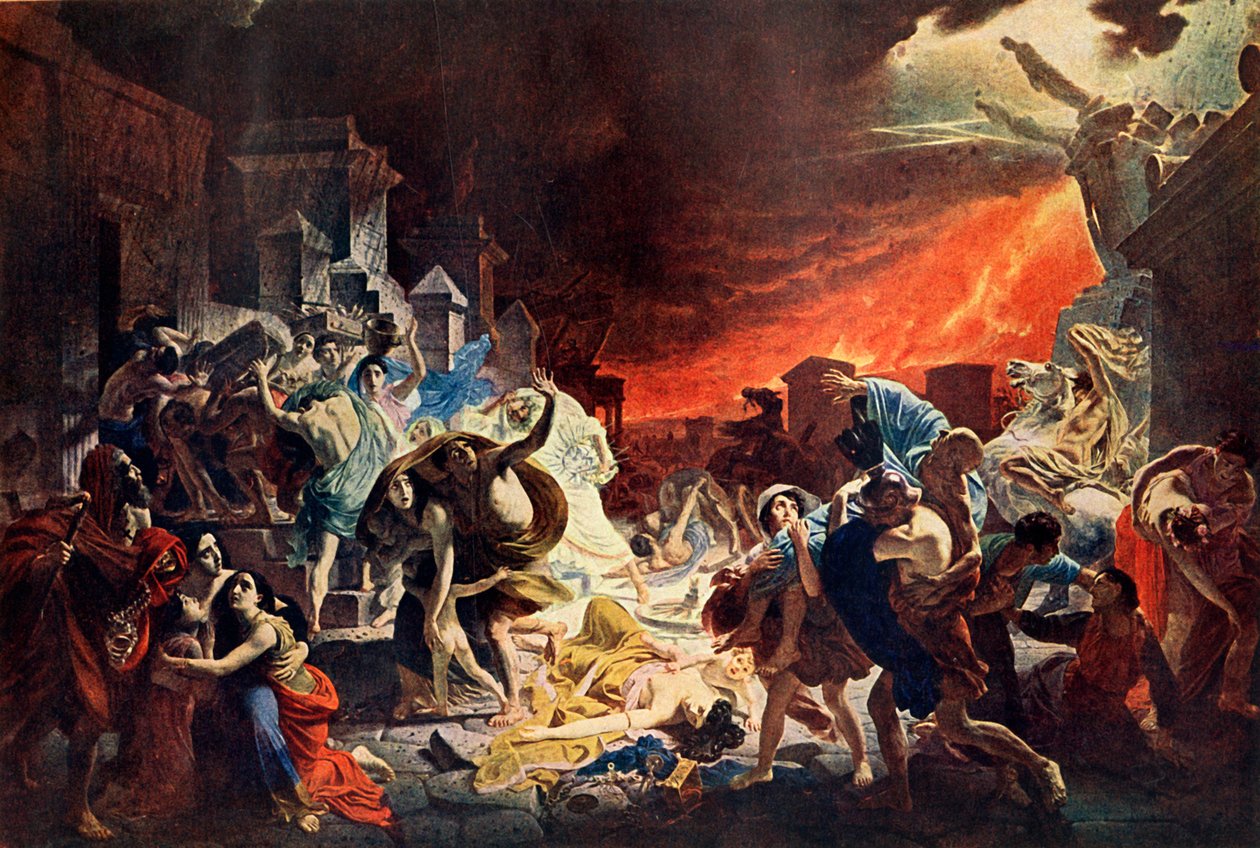 Zniszczenie Pompejów, 1833, 1939. autorstwa Karl Pavlovich Bryullov