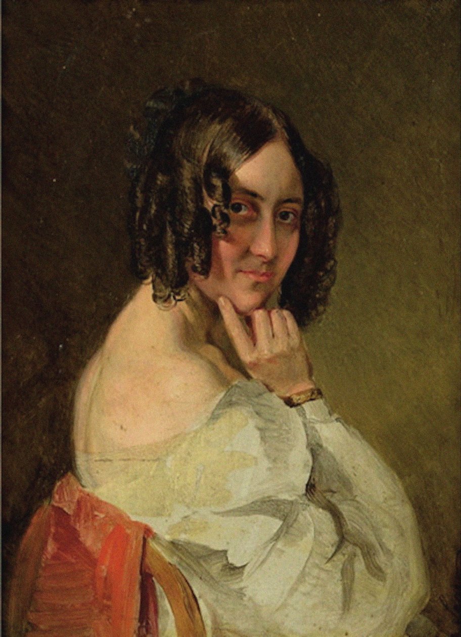 Baronowa Therese von Droßdik, z domu Malfatti 1792-1851. autorstwa Karl Saar