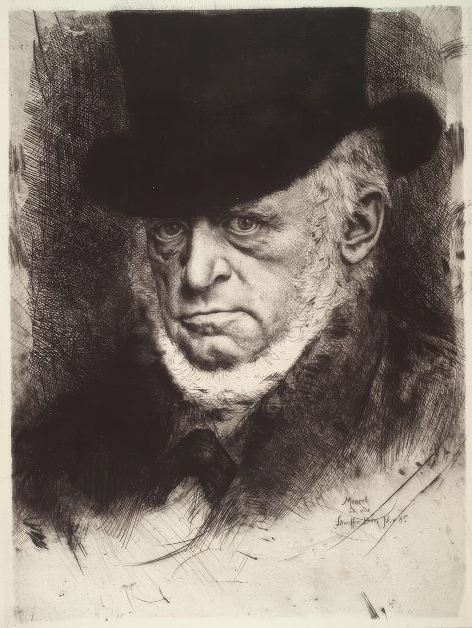 Adolph von Menzel / K. Stauffer-Bern autorstwa Karl Stauffer Bern