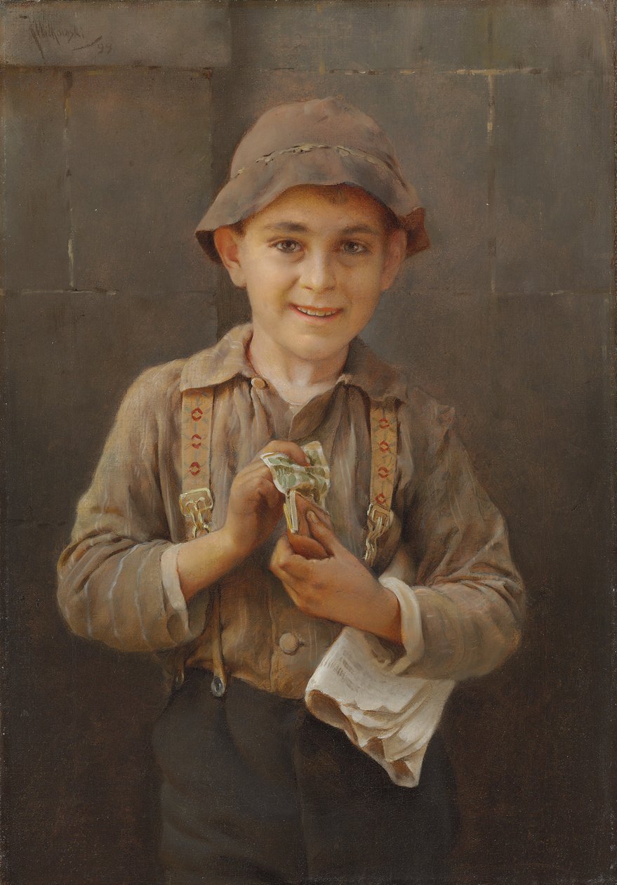 Gazeciarz, 1899 autorstwa Karl Witkowski