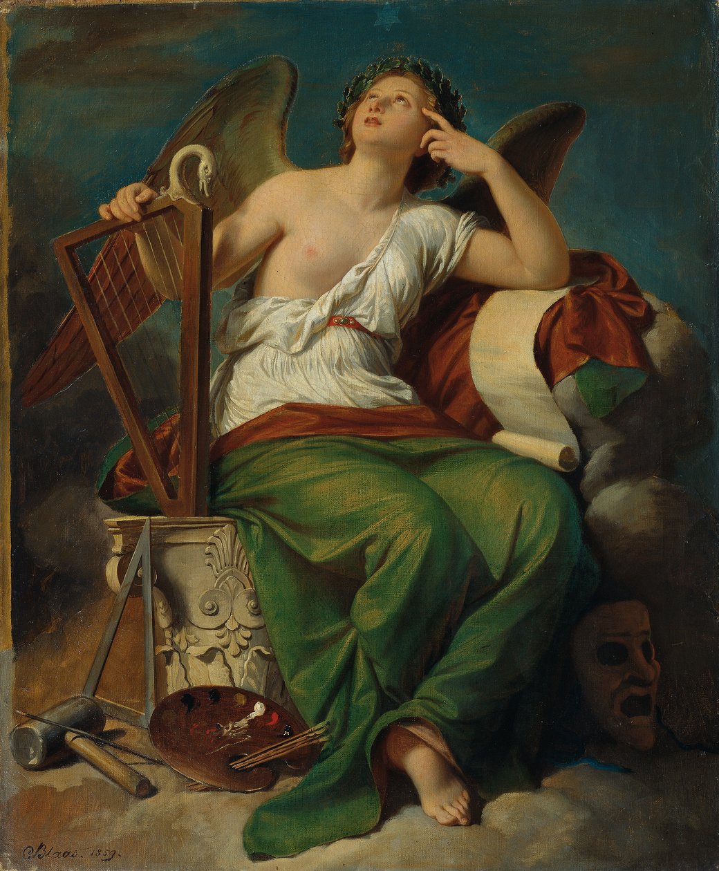 alegoria sztuki autorstwa Karl von Blaas