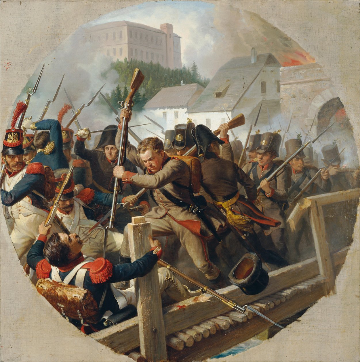 Spotkanie w Ebelsbergu w 1806 r. autorstwa Karl von Blaas