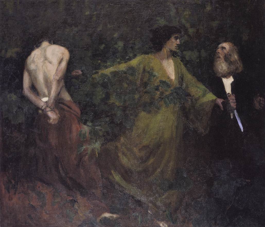 Ofiara Izaaka autorstwa Károly Ferenczy