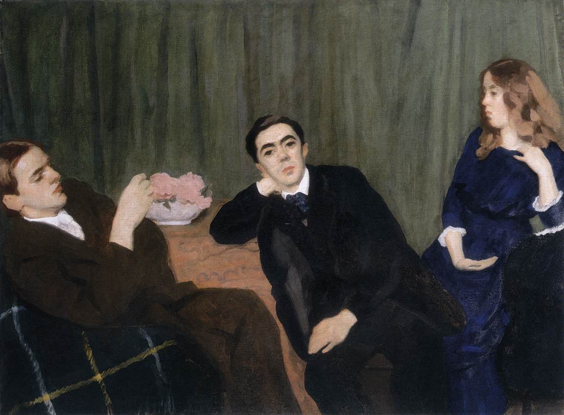 Potrójny portret Siostra i bracia autorstwa Károly Ferenczy