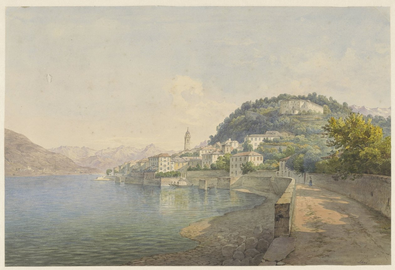 Bellagio nad jeziorem Como autorstwa Karoly Lajos Libay