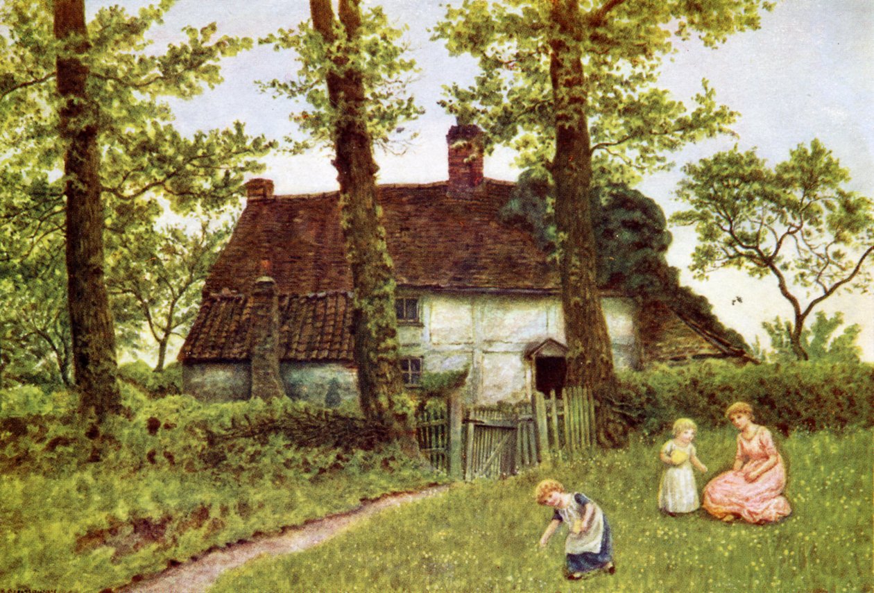 Domek Surrey autorstwa Kate Greenaway. autorstwa Kate Greenaway