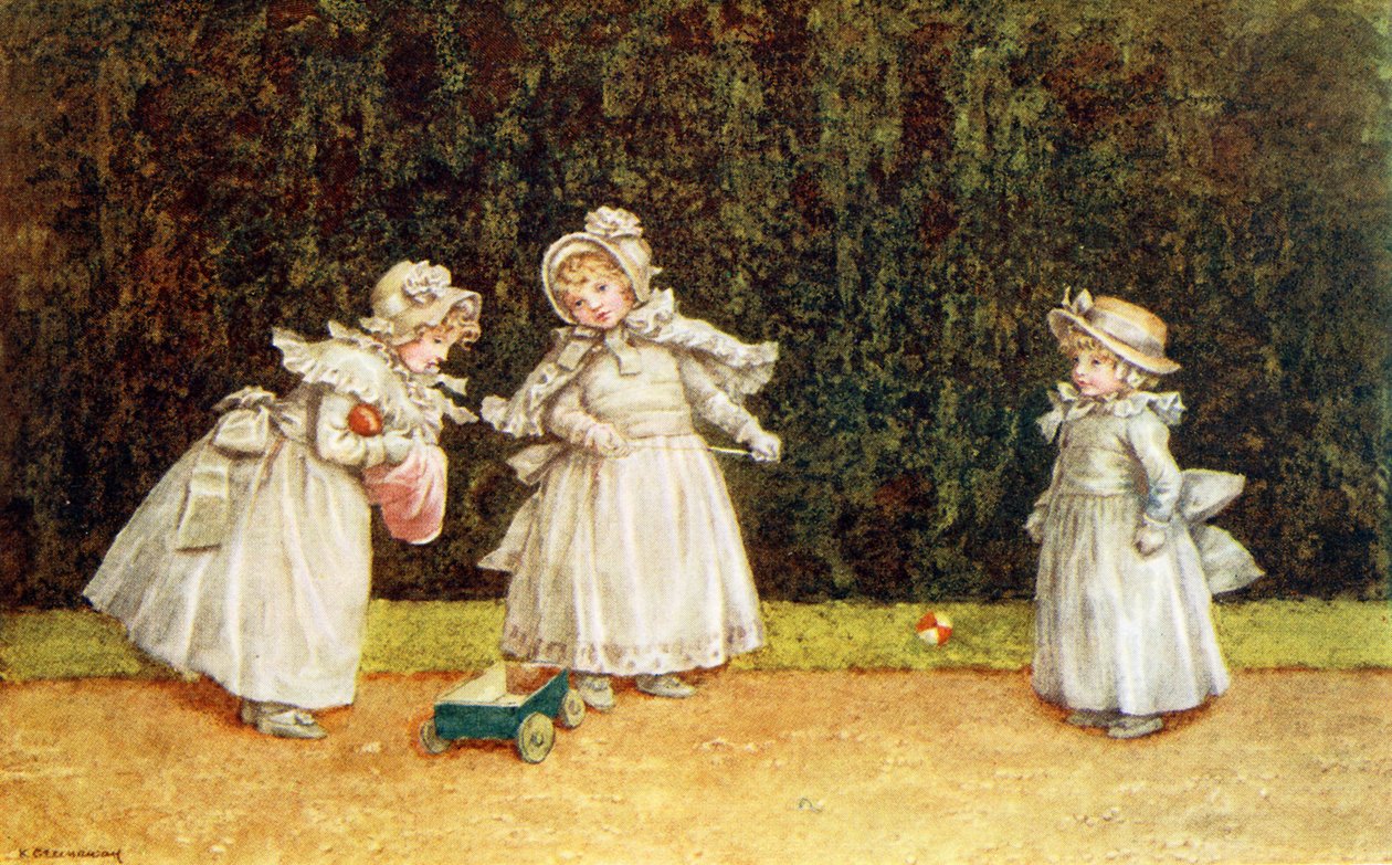 Mały gokart Kate Greenaway. autorstwa Kate Greenaway