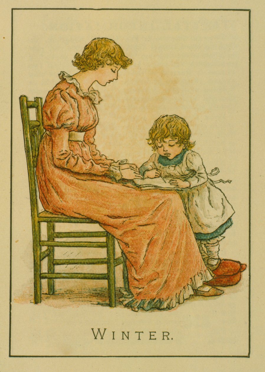 Zima autorstwa Kate Greenaway