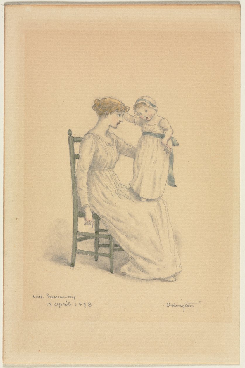 Matka i dziecko autorstwa Kate Greenaway