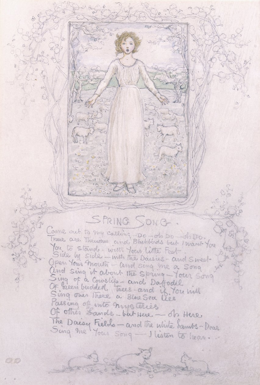 Wiosenna piosenka, autorstwa Kate Greenaway
