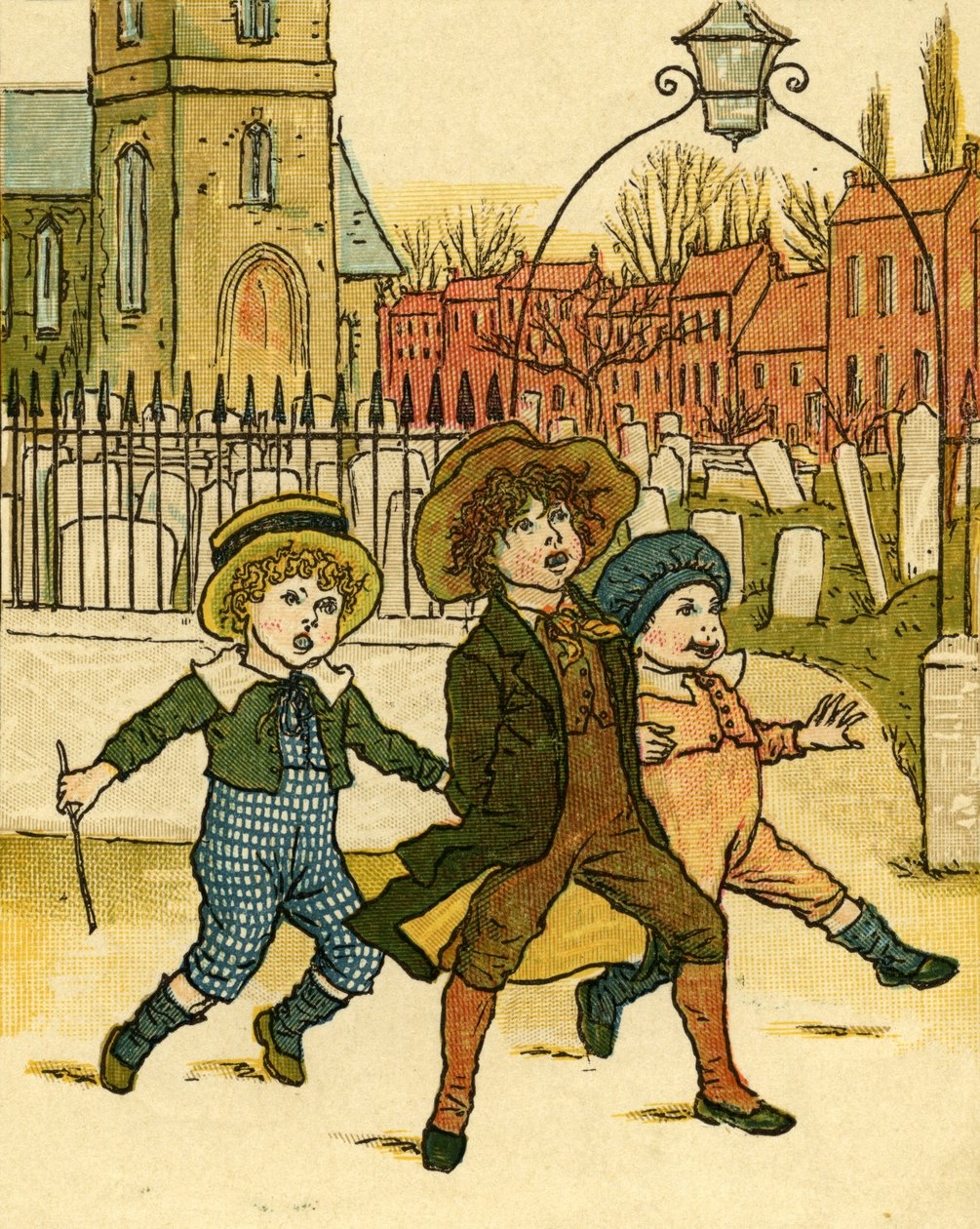 Wszyscy jesteśmy wesołymi chłopcami autorstwa Kate Greenaway