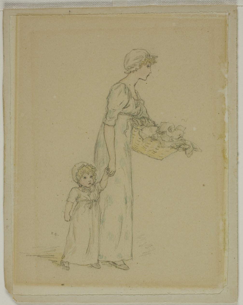 Kobieta z dzieckiem autorstwa Kate Greenaway