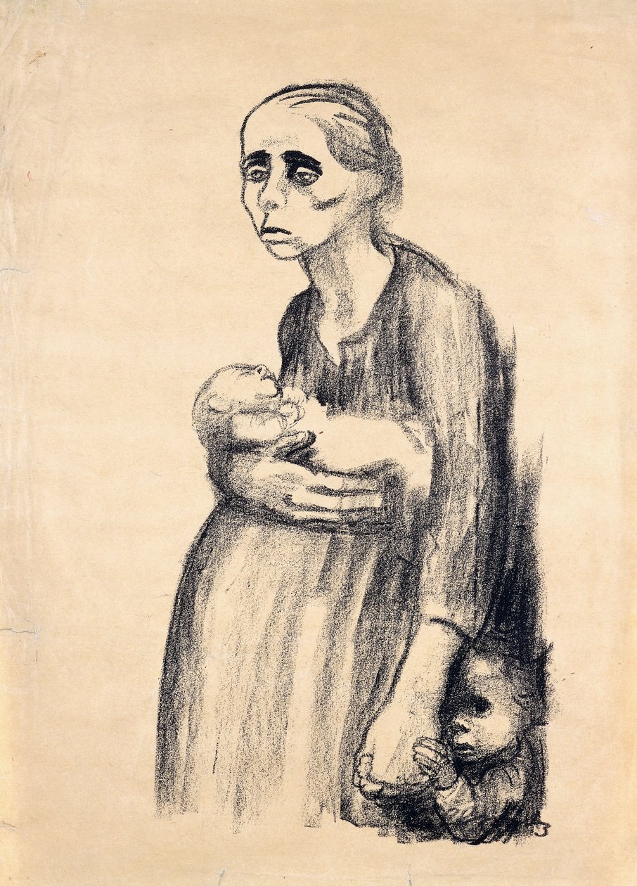 Plakat do paragrafu 218, 1924 autorstwa Käthe Kollwitz