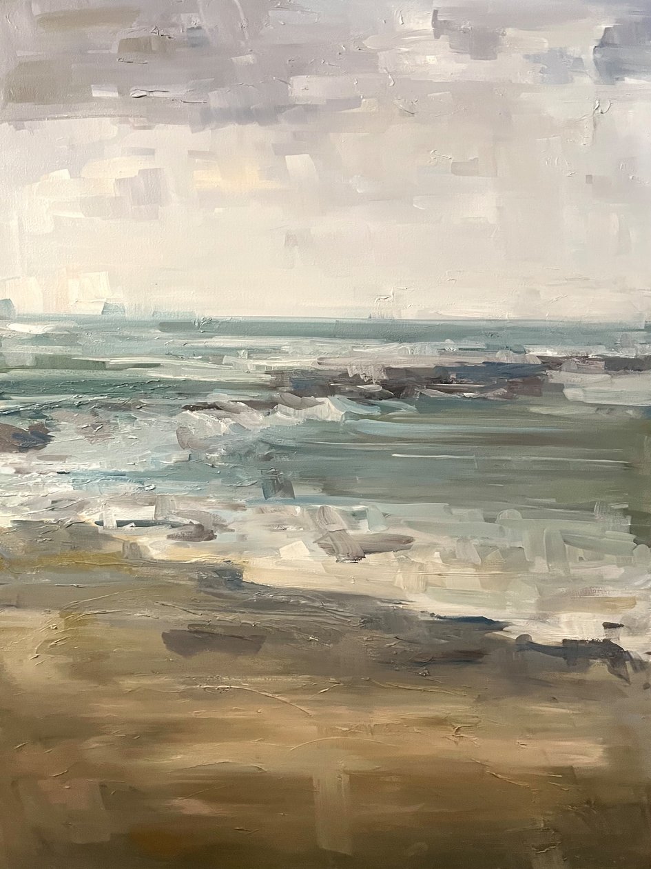 Ditch Plains, 2018 (olej na płótnie) autorstwa Katie Ré Scheidt