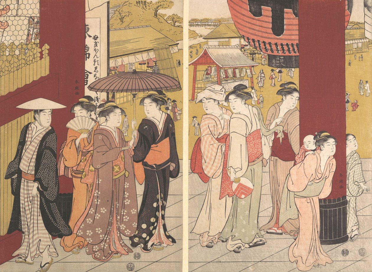 Scena uliczna, ca. 1789. autorstwa Katsukawa Shuncho