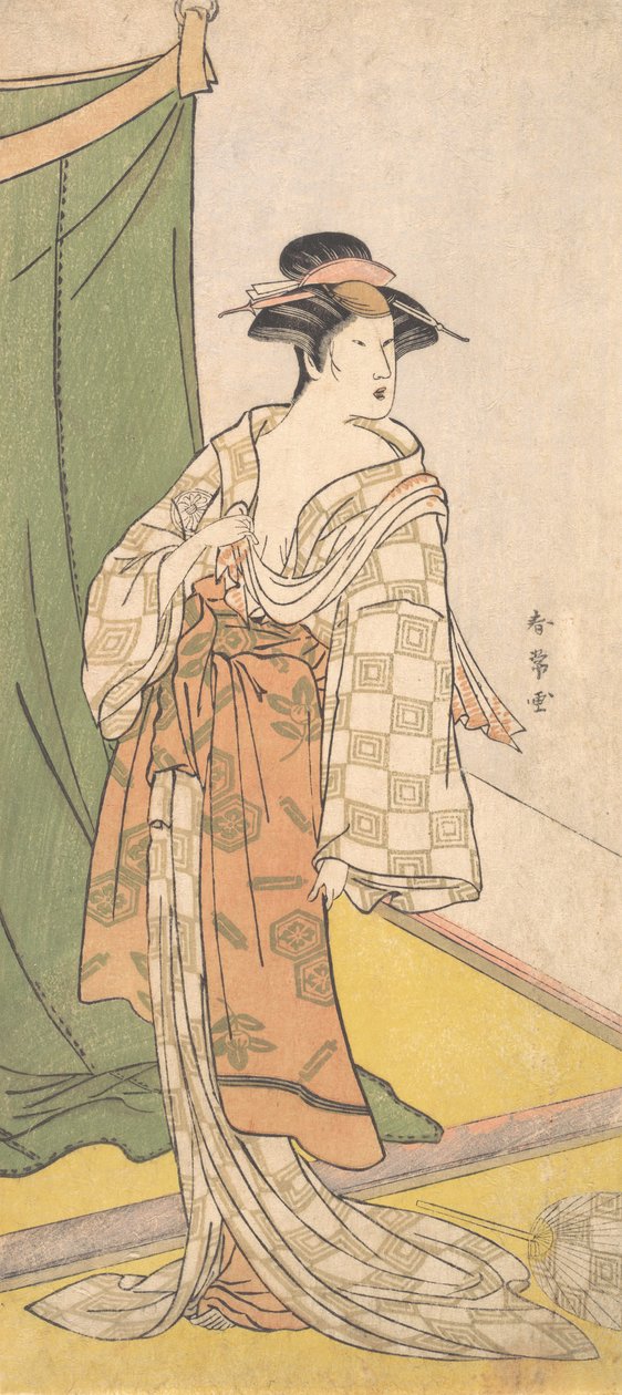 Segawa Chryzantema Kobieta Dobrze, co? 1785. autorstwa Katsukawa Shunjo