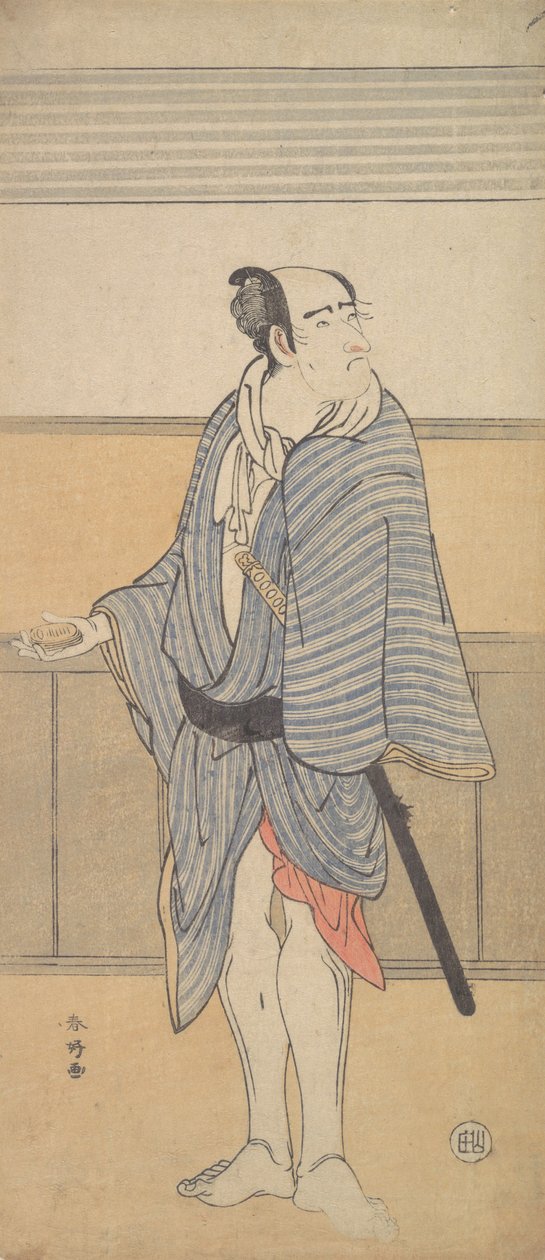 Niezidentyfikowany aktor, ca. 1790. autorstwa Katsukawa Shunko