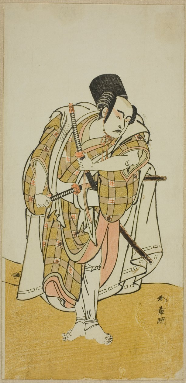 Aktor Ichikawa Yaozo II (?) autorstwa Katsukawa Shunsho