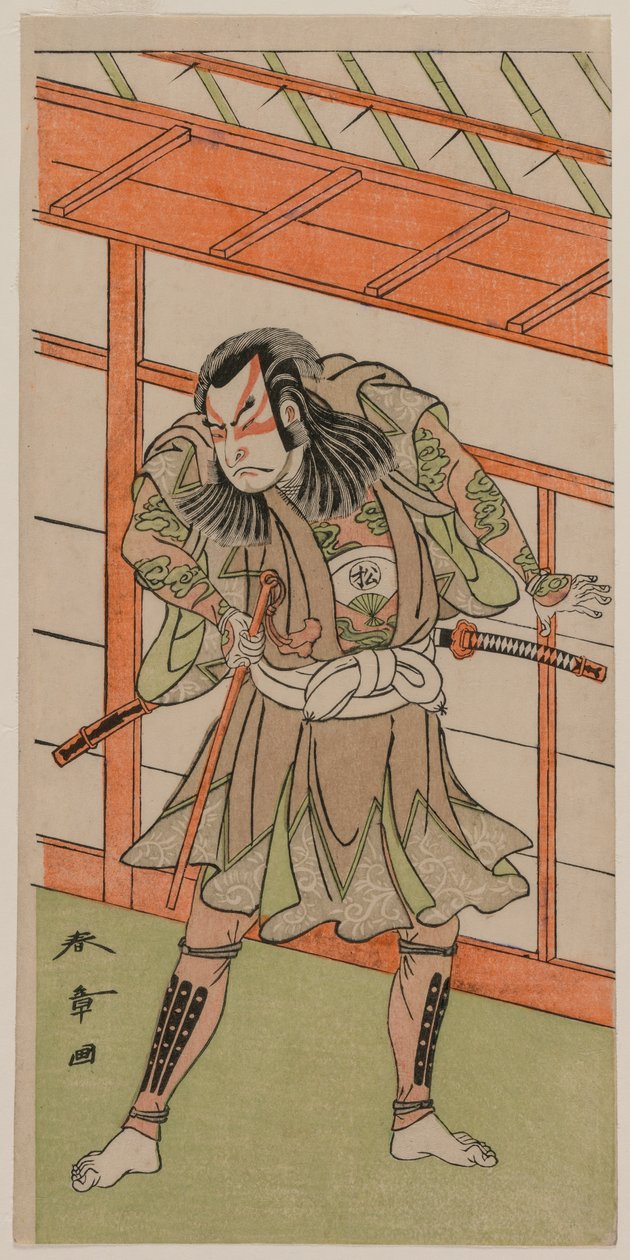 Aktor Onoe Matsuke. autorstwa Katsukawa Shunsho
