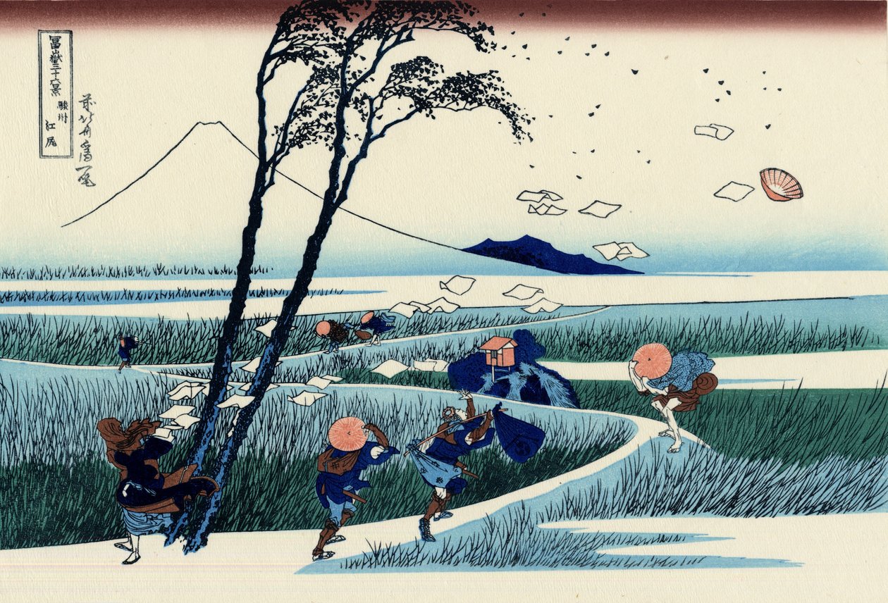 Ejiri w prowincji Suruga autorstwa Katsushika Hokusai