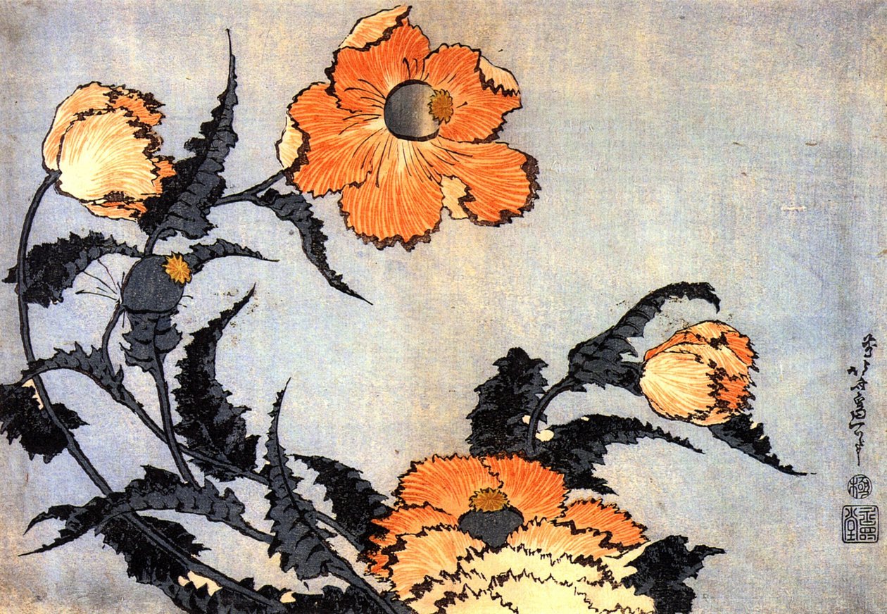 Maki autorstwa Katsushika Hokusai