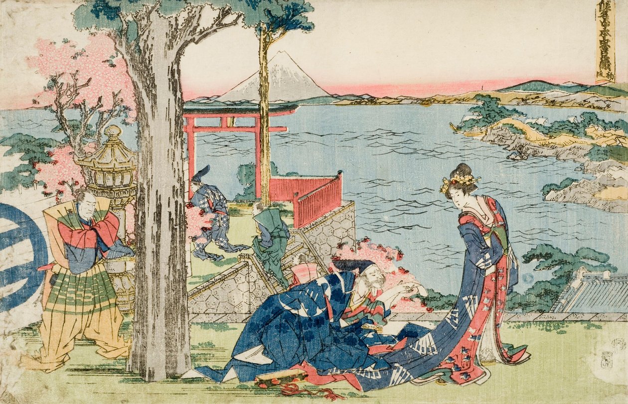 Drzeworyt autorstwa Katsushika Hokusai