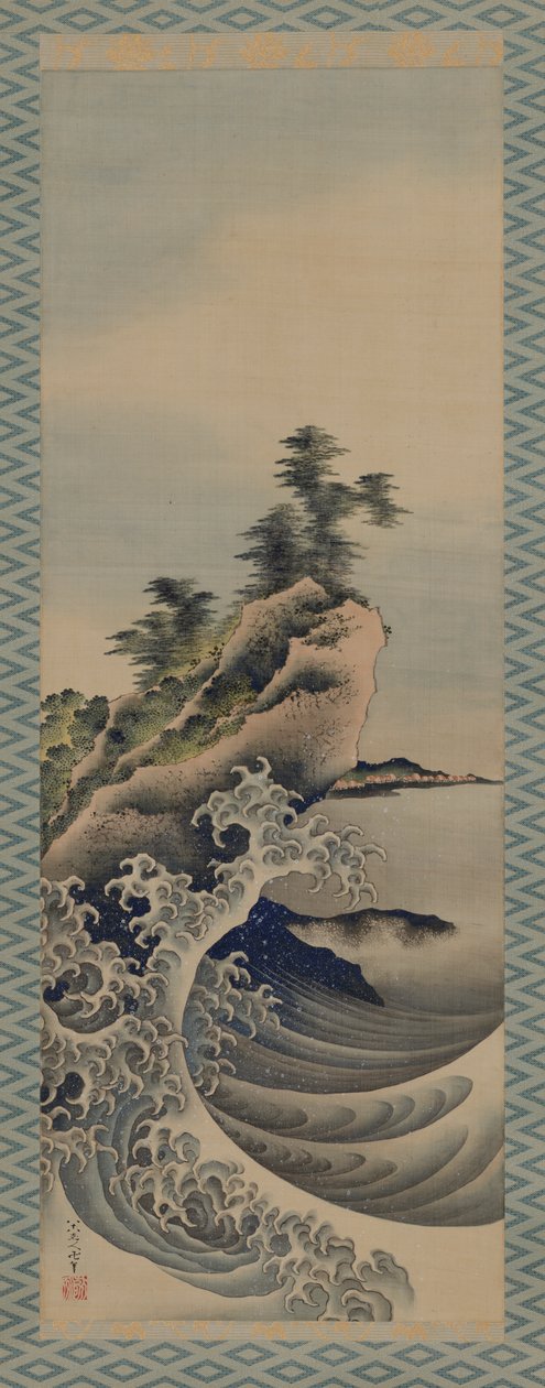 Przełamujące fale, okres Edo, 1847. autorstwa Katsushika Hokusai