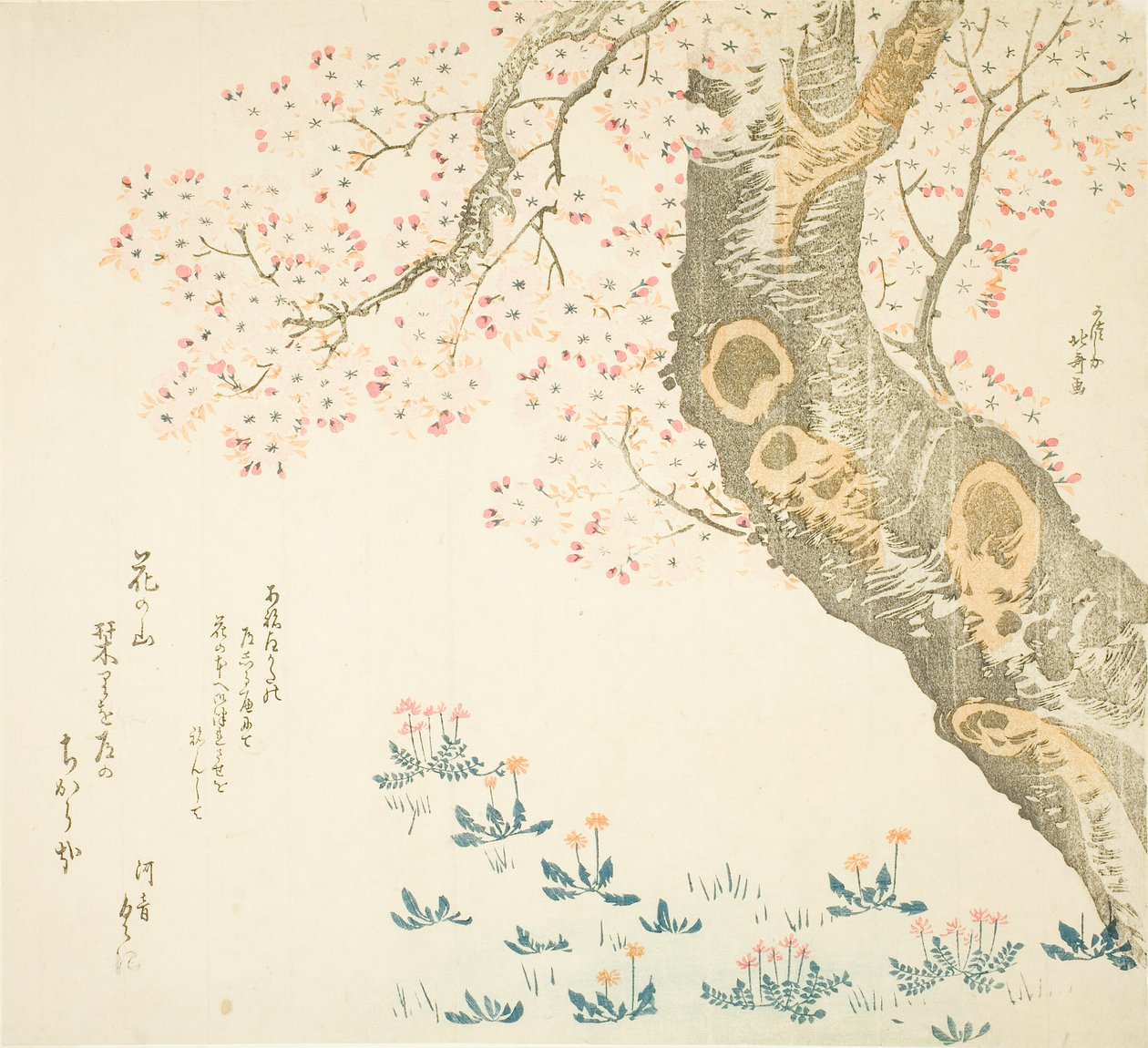 Dandelions and clovers beneath cherry tree   1287675   pl       polish Successfully Translated  Original: Funeral Procession on the Boulevard de Clichy, 1887. Translat: Funeral Procession on the Boulevard de Clichy, 1887. 1183508 pl polish Successfully Tra autorstwa Katsushika Hokusai