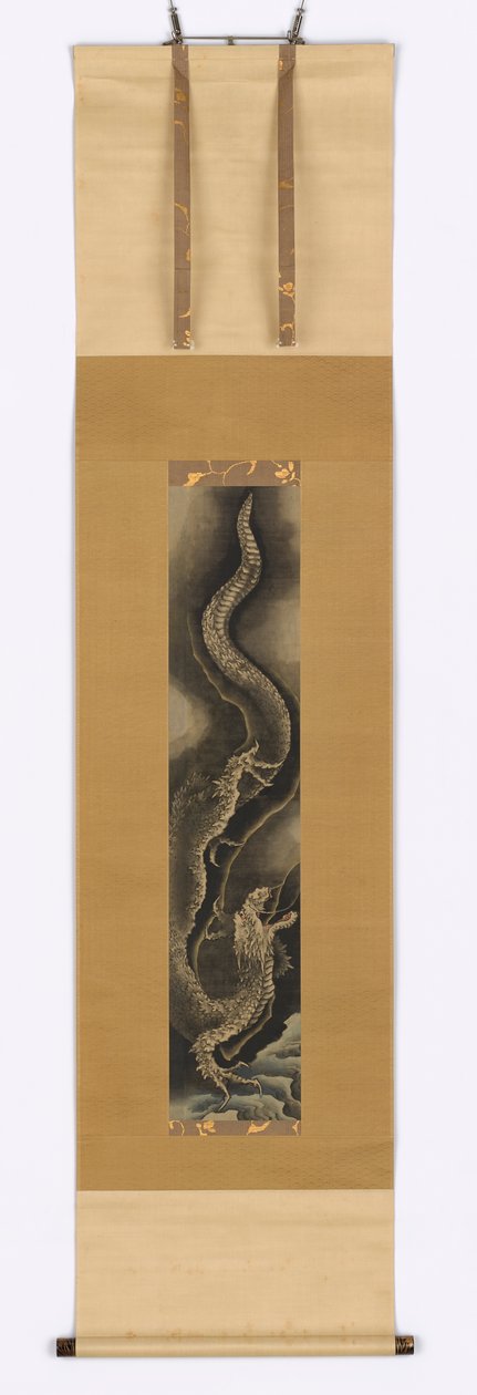 Zstępujący smok, koniec XVIII i początek XIX wieku. autorstwa Katsushika Hokusai