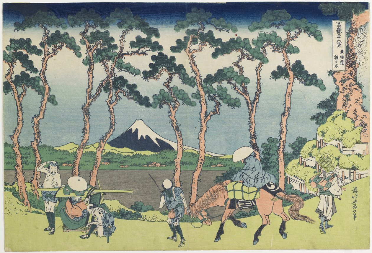 Hogaya Onteto_Kaido_Roa d, 1831-1834 autorstwa Katsushika Hokusai