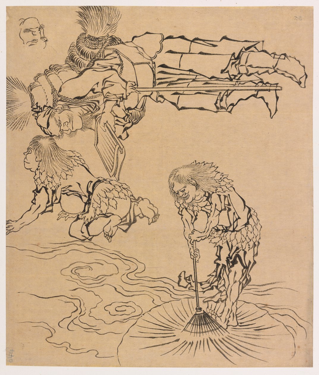 Istoty legendarne, koniec XVIII-początek XIX wieku. autorstwa Katsushika Hokusai