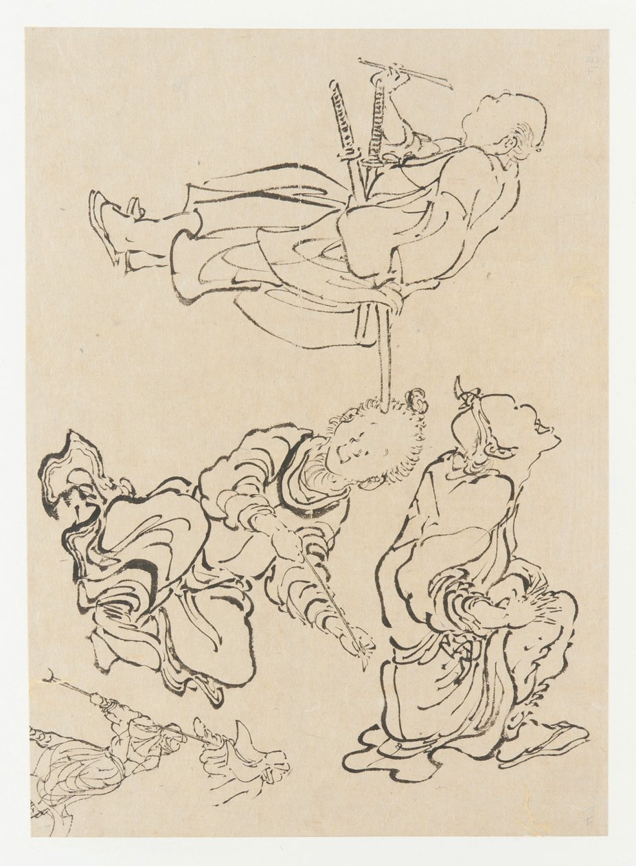 Różne figury, koniec XVIII-początek XIX wieku. autorstwa Katsushika Hokusai