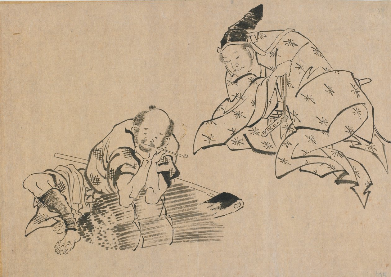 Chłopski i szlachecki, koniec XVIII – początek XIX wieku. autorstwa Katsushika Hokusai