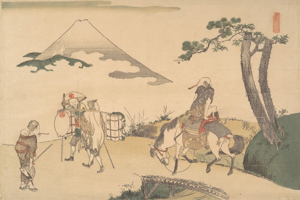 Szczyt góry Fuji, ca. 1800. autorstwa Katsushika Hokusai