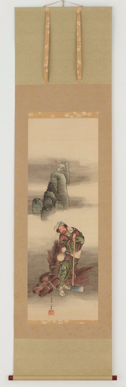 Drwal, okres Edo, 1849. autorstwa Katsushika Hokusai