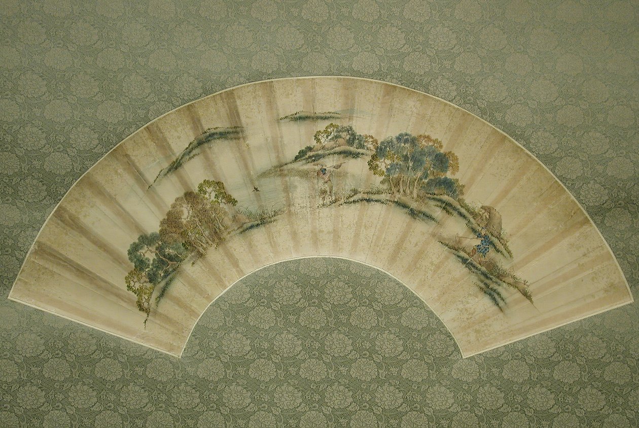 Scena rolnictwa wiosny. autorstwa Katsushika Isai