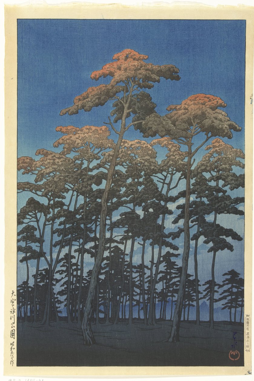 Członek Hikawa Park Omiya autorstwa Kawase Hasui