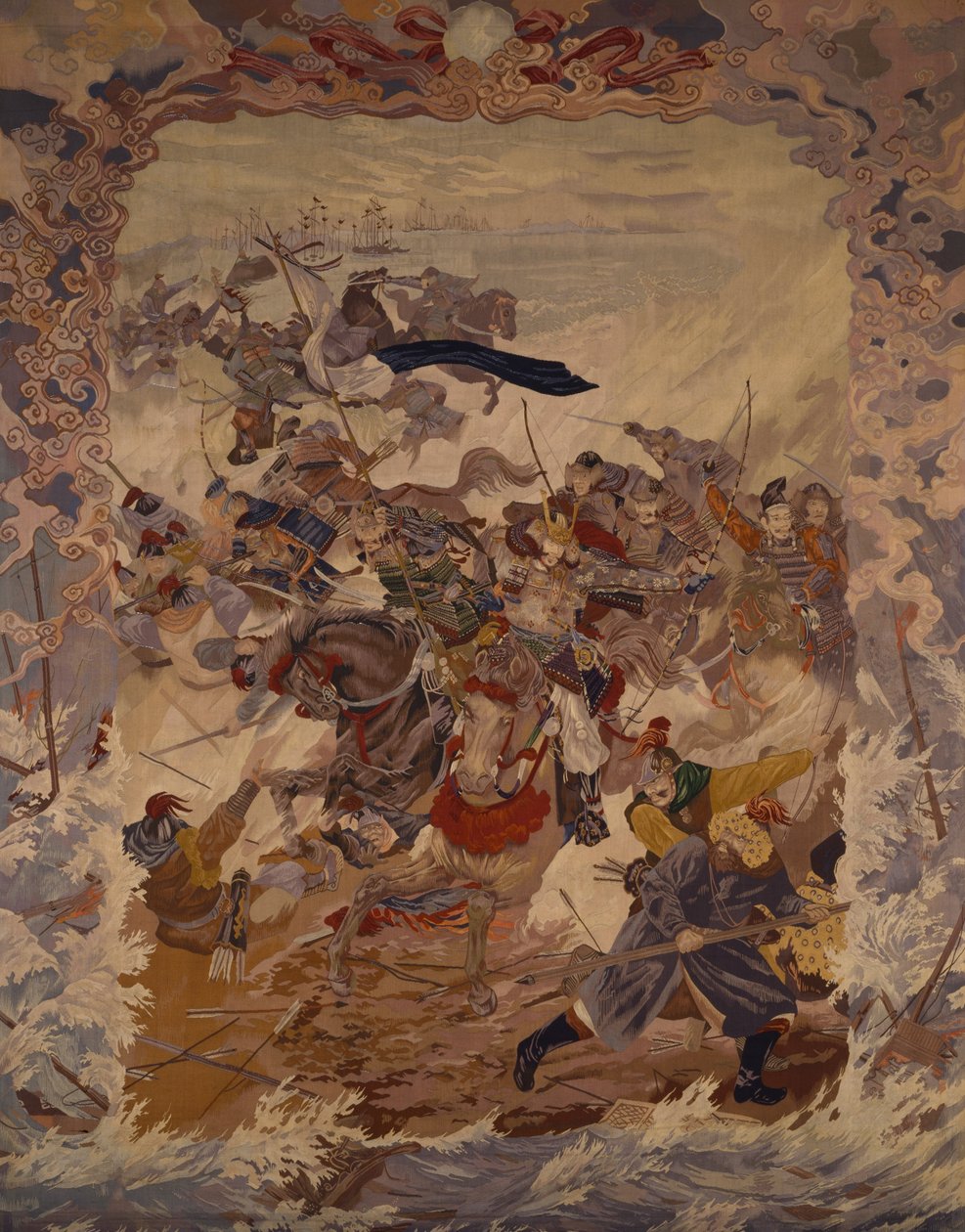 Inwazja Mongołów autorstwa Kawashima Jimbei Ii