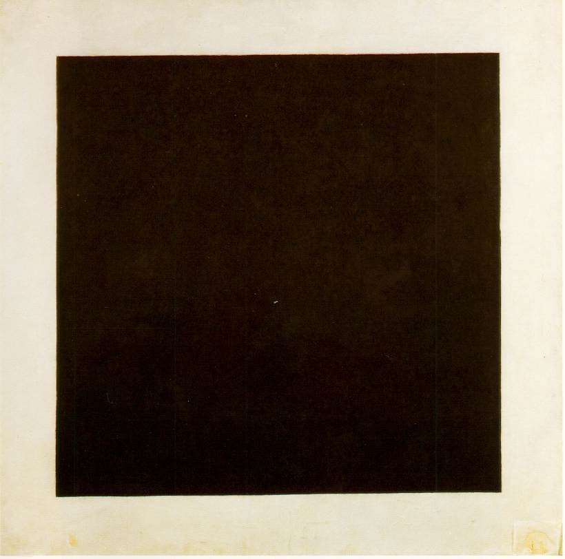 Czarny kwadrat autorstwa Kazimir Severinovich Malevich