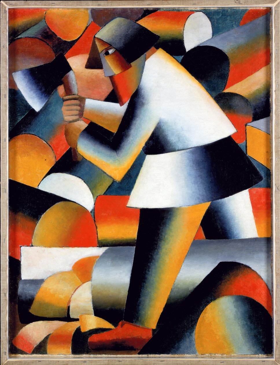 Drwal (recto) autorstwa Kazimir Severinovich Malevich