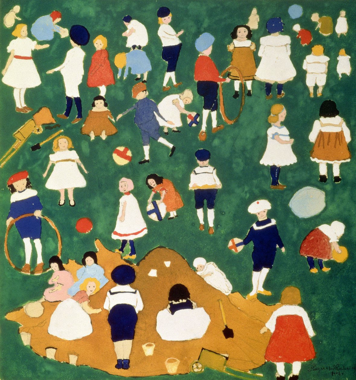 Dzieci, 1908 autorstwa Kazimir Severinovich Malevich