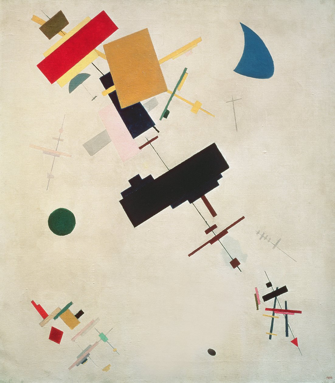 Kompozycja suprematystyczna nr 56, 1936 autorstwa Kazimir Severinovich Malevich