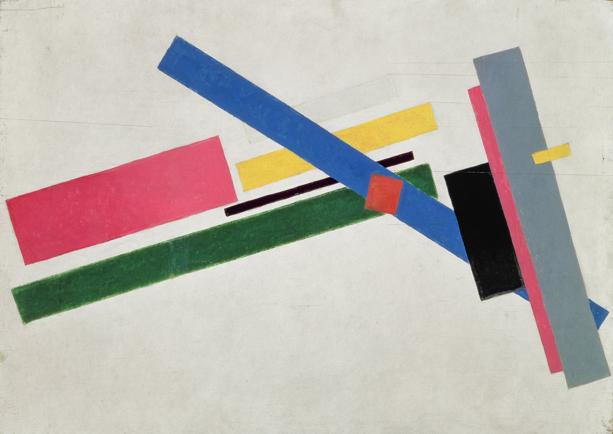 Budowa suprematystyczna, 1915 autorstwa Kazimir Severinovich Malevich
