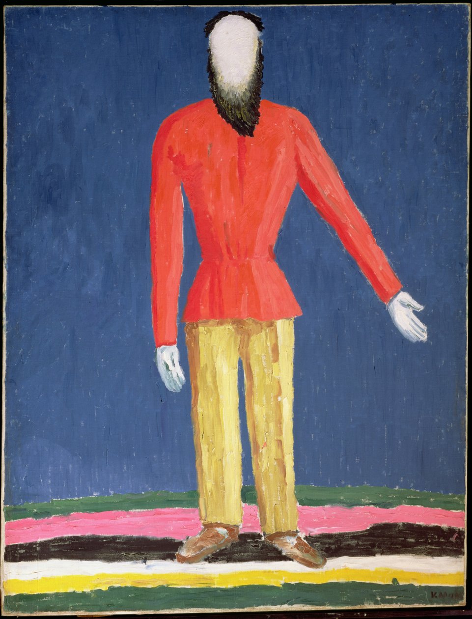 Chłop, 1928-32 autorstwa Kazimir Severinovich Malevich