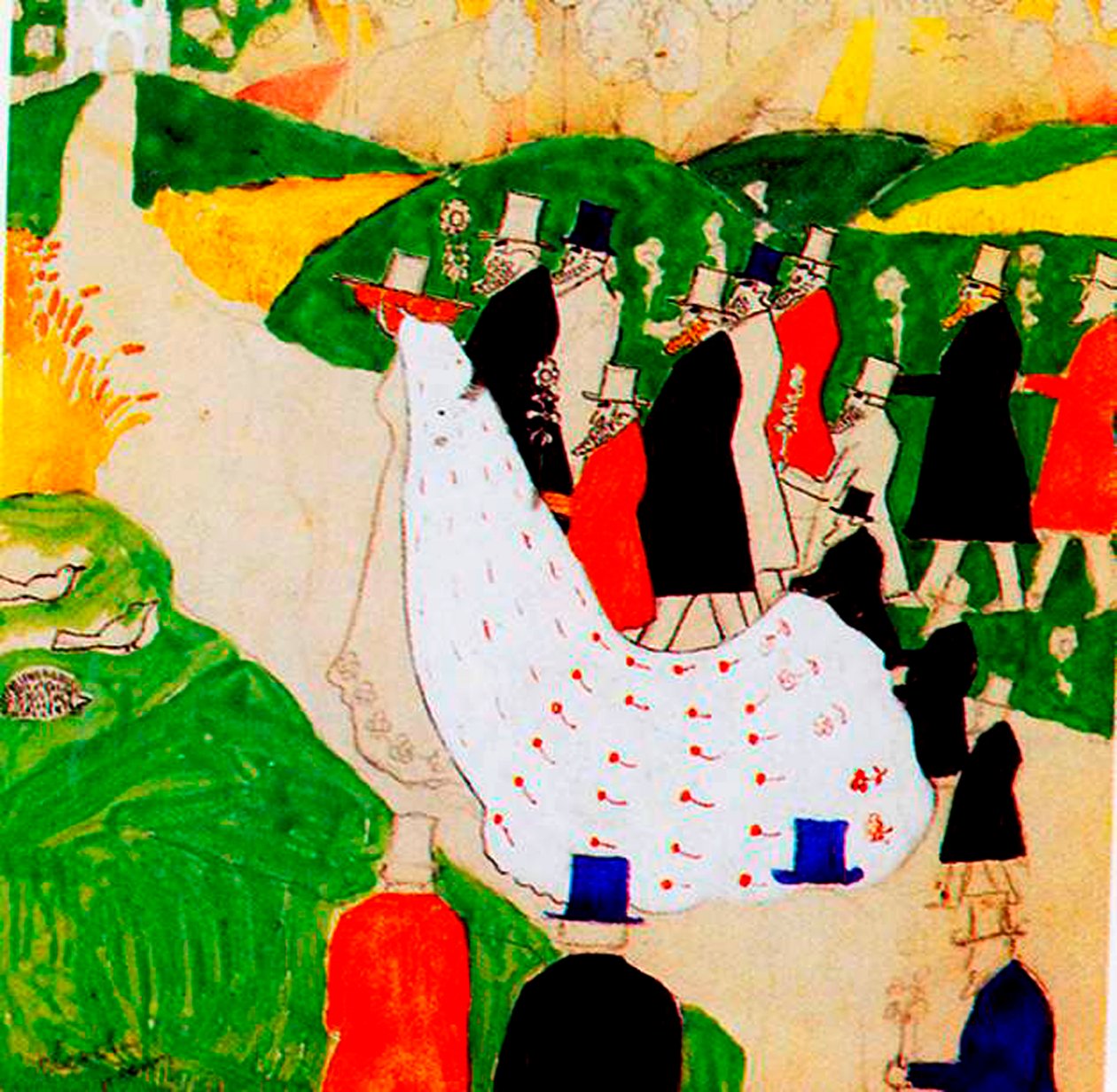 Wesele, 1907 autorstwa Kazimir Severinovich Malevich