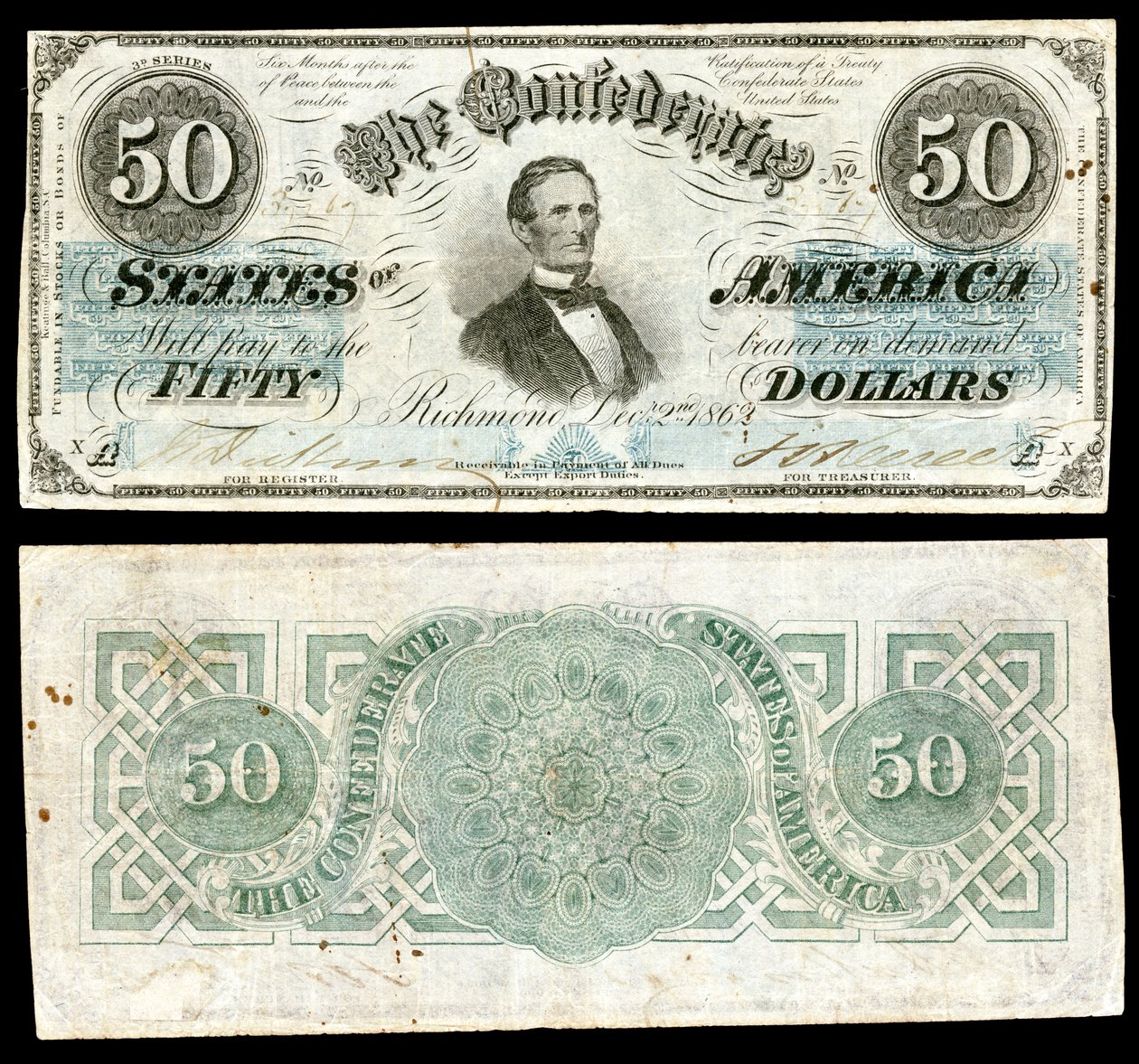 CSA-T50- 50-1862 USD autorstwa Keatinge and Ball