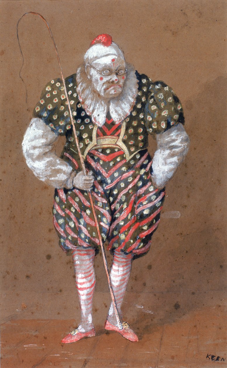 Billy Purvis (farba do ciała, tusz, ołówek i toaleta na papierze) autorstwa Keen